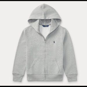 Boys Ralph Lauren Polo Gray Zip Up Hoodie